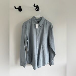 Men's Light Blue Oxford Button-Down Shirt - Gap